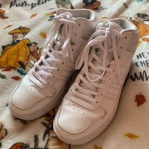 White Adidas High Top Sneakers